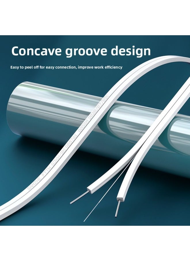 Generic Yamazawa Cord Optical Fiber Jumper Single Mode Single Core SC Head Double Core Household Indoor And Outdoor Optical Cable Finished 1 Core 2 Core 50-Color:Outdoor Single-mode Single-core-Line Length:30m  - Image 5