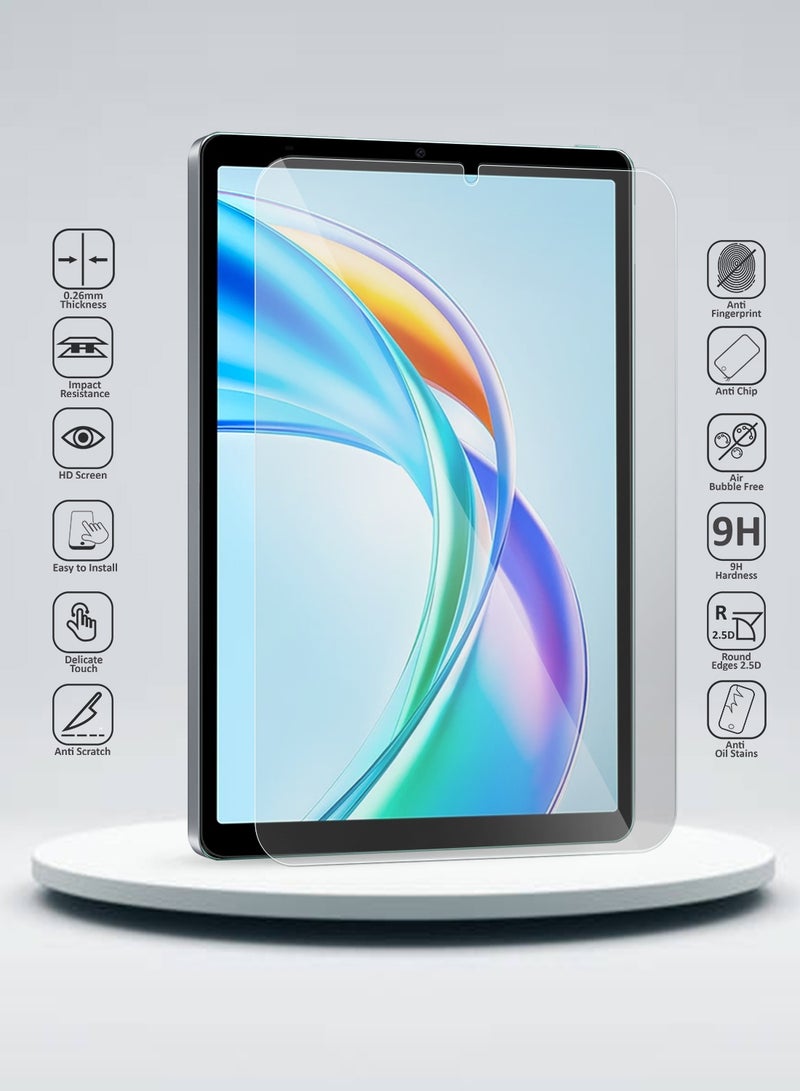 دبليو تيك حامي شاشة لوحي Honor Pad X7 2025 (8.7 بوصات) زجاج مقوى فائق الوضوح 9H (TSG9CN) - شفاف - Image 2