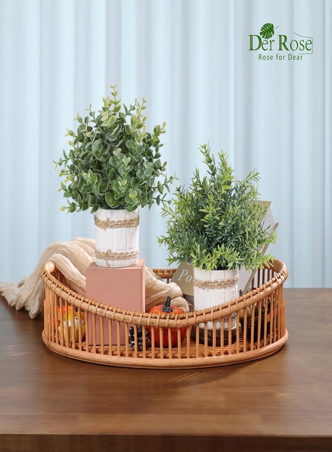 Der Rose مجموعة نباتات اصطناعية من دير روز، 4 قطع، مناسبة للمنزل والمطبخ والمكتب، بتصميم ريفي أنيق، وديكور داخلي بوهيمي. - Image 4