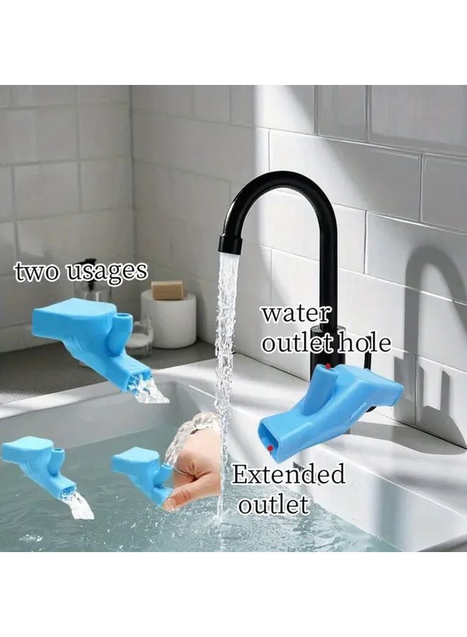 B10 الوردي مرن سيليكون صنبور تمديد خرطوم سريع الجفاف توفير المياه قبضة مريحة - Image 3