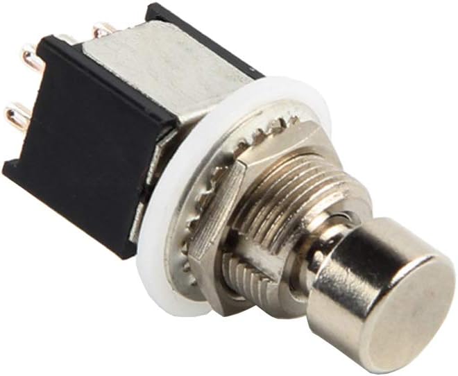E Support 5Pcs DPDT Momentary ON/(ON) Foot Switch Guitar Effects Pedal Metal Stomp Box 6pin Push Button - Image 3
