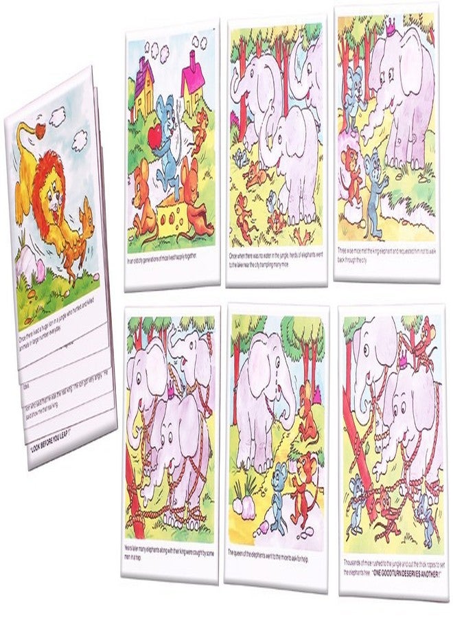 Creative Educational Aids P. Ltd. - CRE0613 Story Telling 2 Card Game (Multi-Color, 12 Pieces) & CRE0687 Build A Sentence - 1 Card Game (Multi-Color, 60 Pieces) & CRE0642 Action Words Puzzle - Image 3