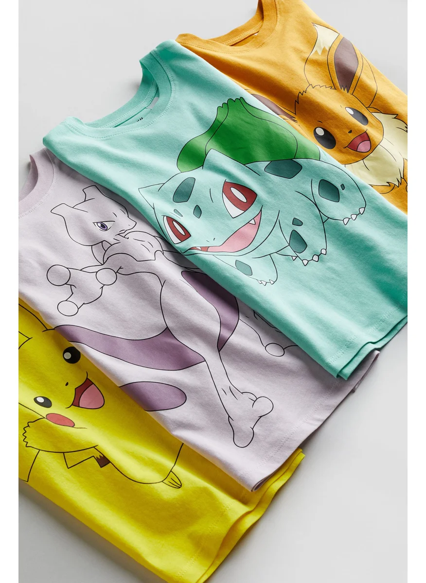 H&M Kids 4-Pack Printed T-Shirts