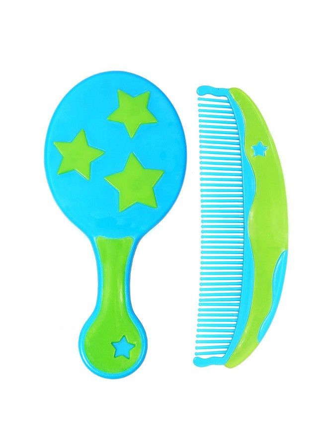 1st Step Baby Comb And Brush Set;Grooming Set With Soft Bristles (Blue) - Image 2