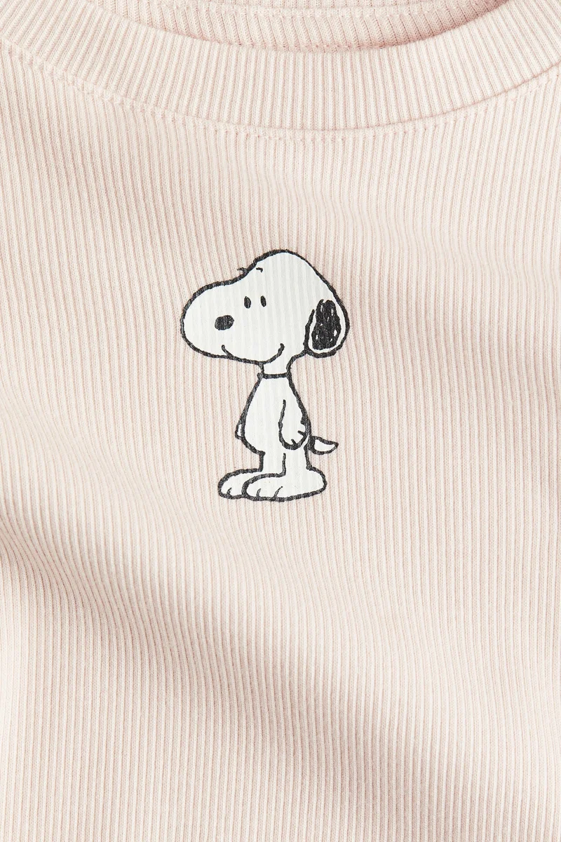 H&M Print-motif jersey top