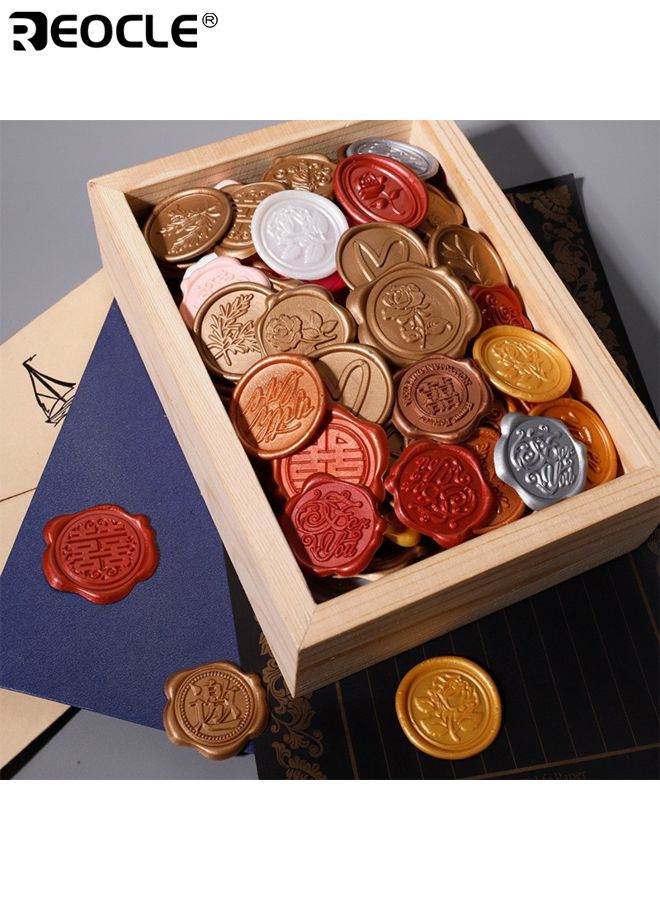 ريوكل 20 قطعة طوابع ختم الشمع مخصصة مخصص ختم الشمع طقم لصياغة مغلفات دعوة الزفاف زخرفة زجاجة النبيذ وتغليف الهدايا للمناسبات الخاصة ومشاريع DIY - Image 4