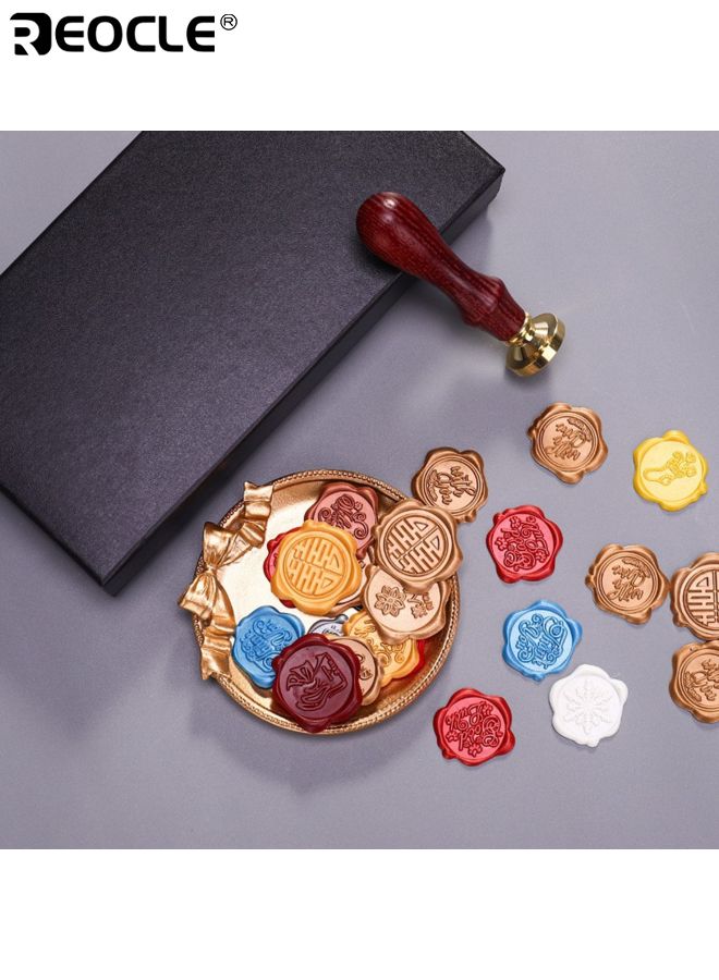 ريوكل 20 قطعة طوابع ختم الشمع مخصصة مخصص ختم الشمع طقم لصياغة مغلفات دعوة الزفاف زخرفة زجاجة النبيذ وتغليف الهدايا للمناسبات الخاصة ومشاريع DIY - Image 5