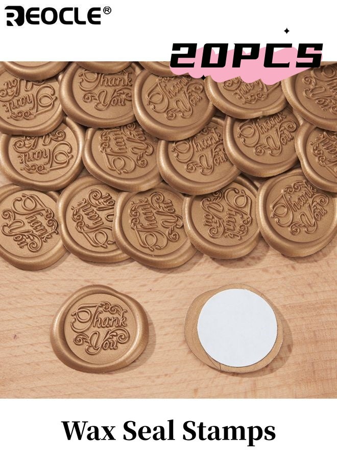 ريوكل 20 قطعة طوابع ختم الشمع مخصصة مخصص ختم الشمع طقم لصياغة مغلفات دعوة الزفاف زخرفة زجاجة النبيذ وتغليف الهدايا للمناسبات الخاصة ومشاريع DIY - Image 1