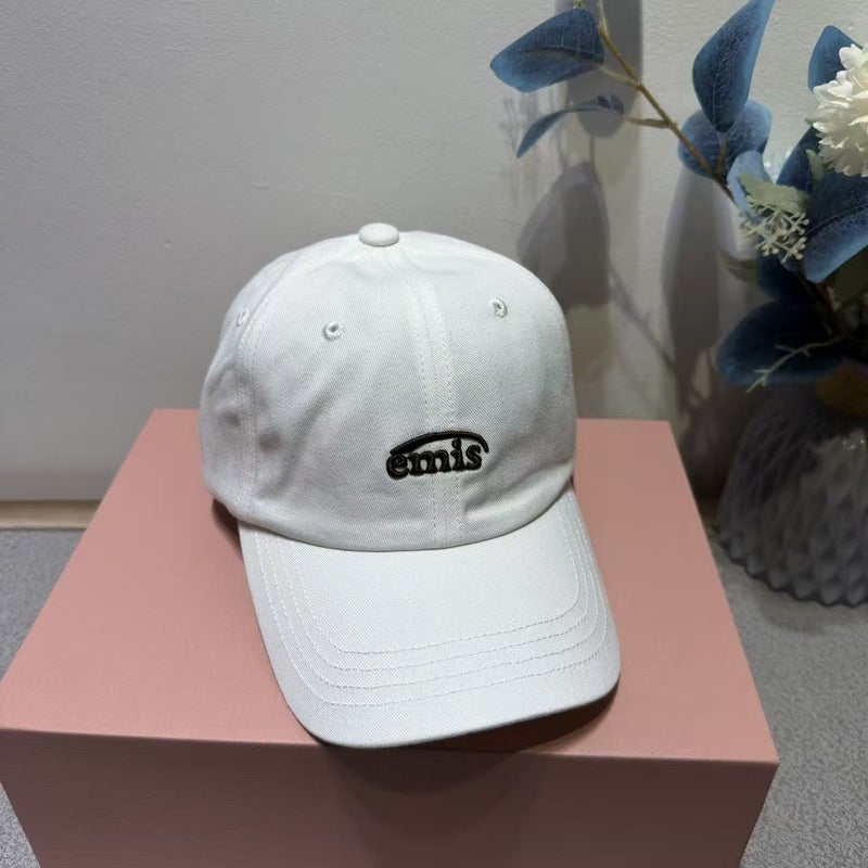 Emis Korean Style Unisex Fashionable Casual Baseball Cap with Letter E - Versatile and Trendy - Image 1