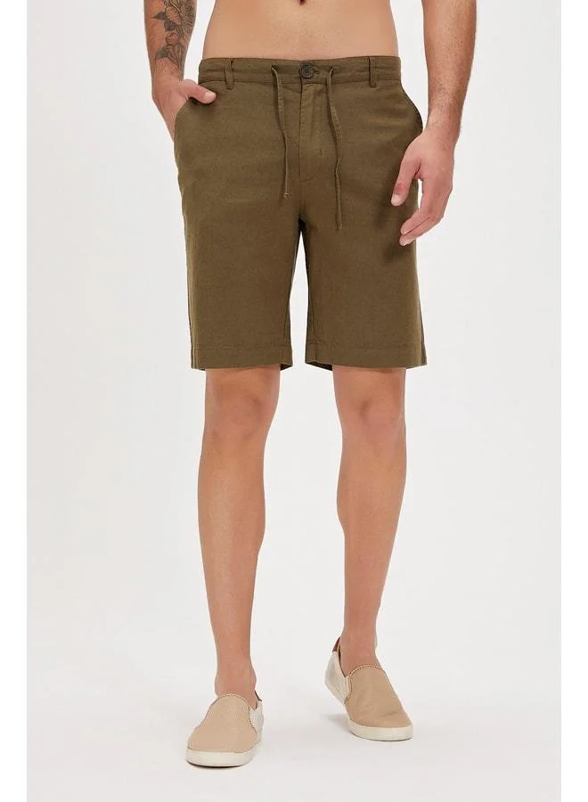 Bad Bear Lyne Khaki Side-Pocket Men's Shorts.