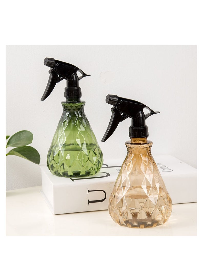SYOSI SYOSI, 2 Pcs Spray Bottles, 500ml Empty Watering Spray Bottles, Adjustable Leak-proof Clear Squirt Containers, Retro Prismatic Mist Bottles for Cleaning, Gardening, Disinfect, Hair Cut - Image 1