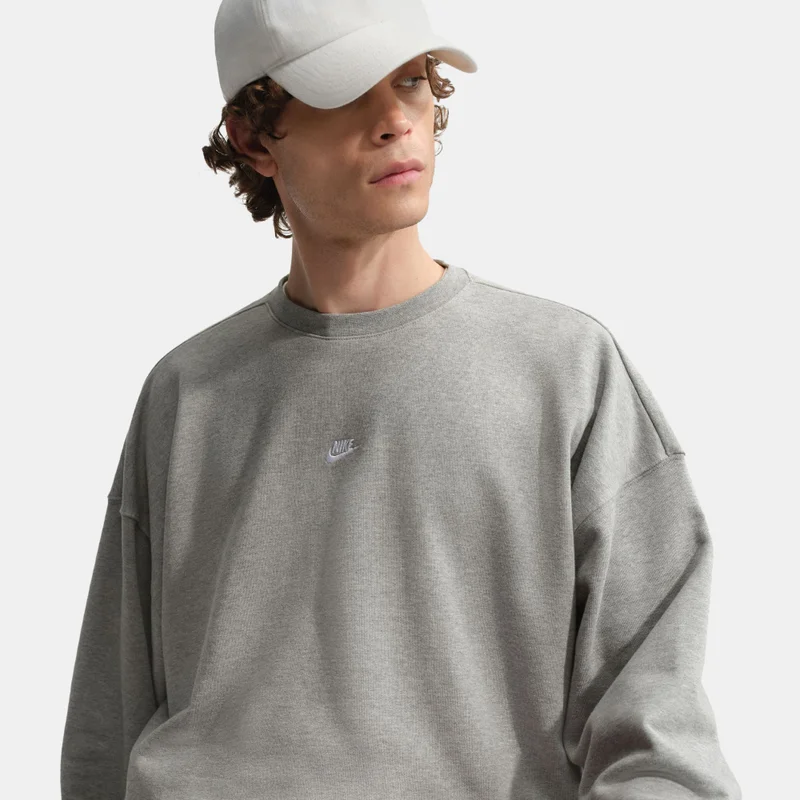 Nike Grey Men's Sportswear French Terry Sweatshirt for Men | Best Price UAE