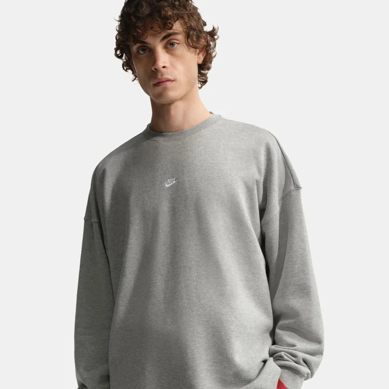 Nike Grey Men's Sportswear French Terry Sweatshirt for Men | Best Price UAE