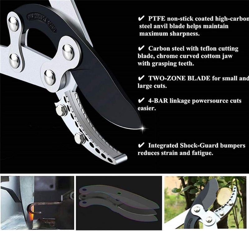 Hetkrishi Professional Ratchet Anvil Lopper| Heavy-Duty Compound Action Cutter | Extendable Handles for Extra Leverage|Garden Pruning Tree Hedge Branch Cutter Garden Lopper (Rachet Looper) - Image 5