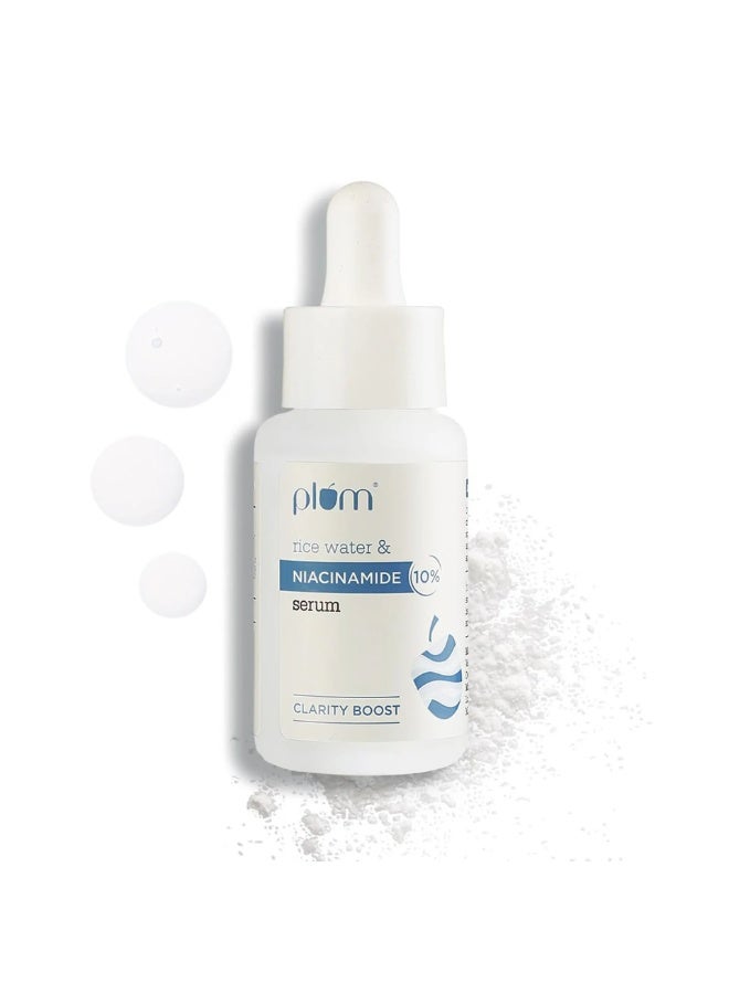 Plum Rice Water & 10% Niacinamide Serum Clarity Boost Fragrance-Free 30 ML - Image 2