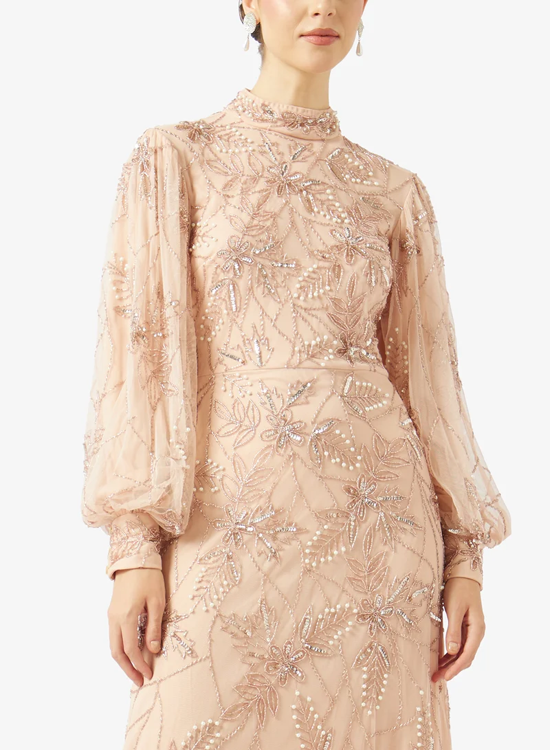 Maryisa  Embellished Sequin Maxi Dress for Women | Best Price UAE