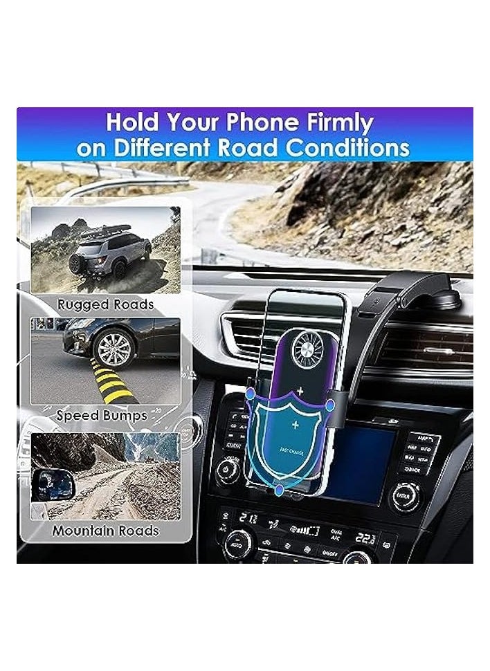 erorex Wireless Car Charger for , [Dual Coils] Fast Charging Phone Car Mount for Air Vent  - Image 3