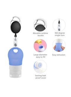 Linkidea Portable Silicone Travel Bottles Set, Empty Hand Soap Bottles Refillable Container For Toiletries, Shampoo, Liquid, Cosmetic Bottles (1.3 Oz, Pack Of 3)  - Image 4
