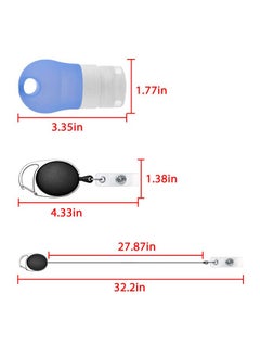 Linkidea Portable Silicone Travel Bottles Set, Empty Hand Soap Bottles Refillable Container For Toiletries, Shampoo, Liquid, Cosmetic Bottles (1.3 Oz, Pack Of 3)  - Image 5