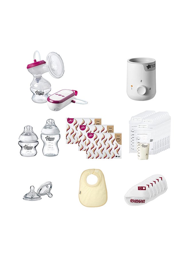tommee tippee Complete Breastfeeding Kit - MadeFor Me Electric Breast Pump, Baby Bottle And Food Warmer And Breastfeeding Accessories - Image 3