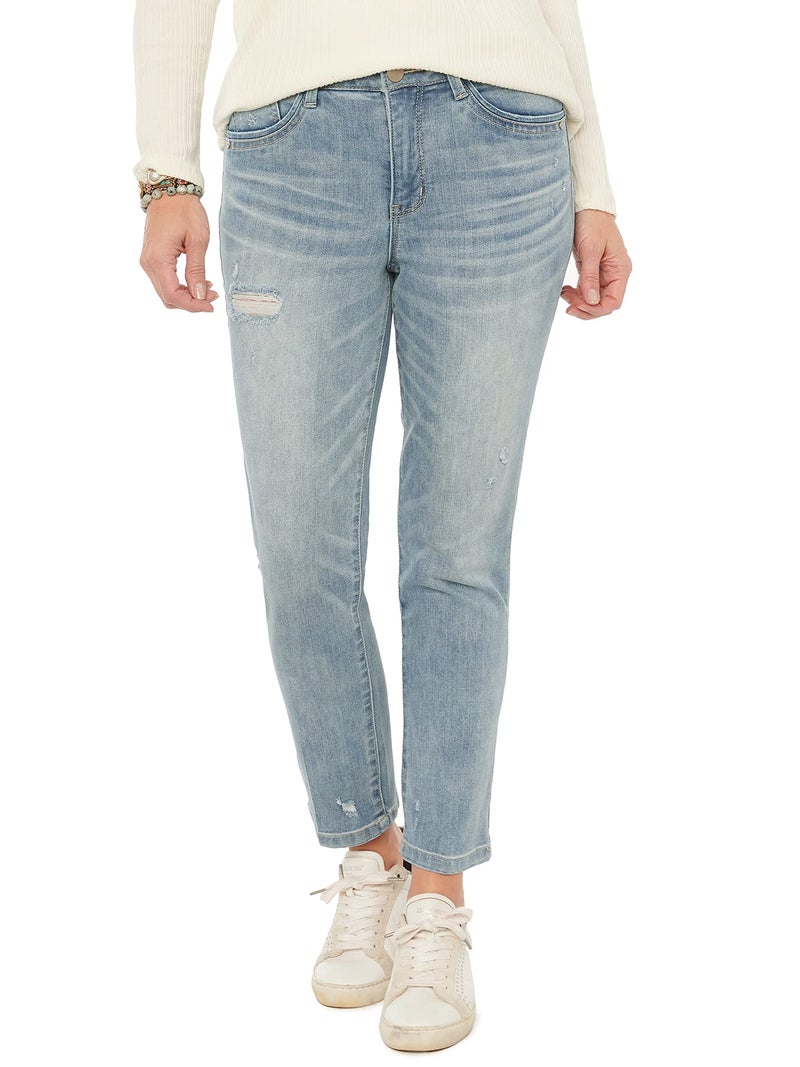 Democracy womens Democracy Womens Absolution Vintage Skinny Jeans Light Blue Vintage 2 US