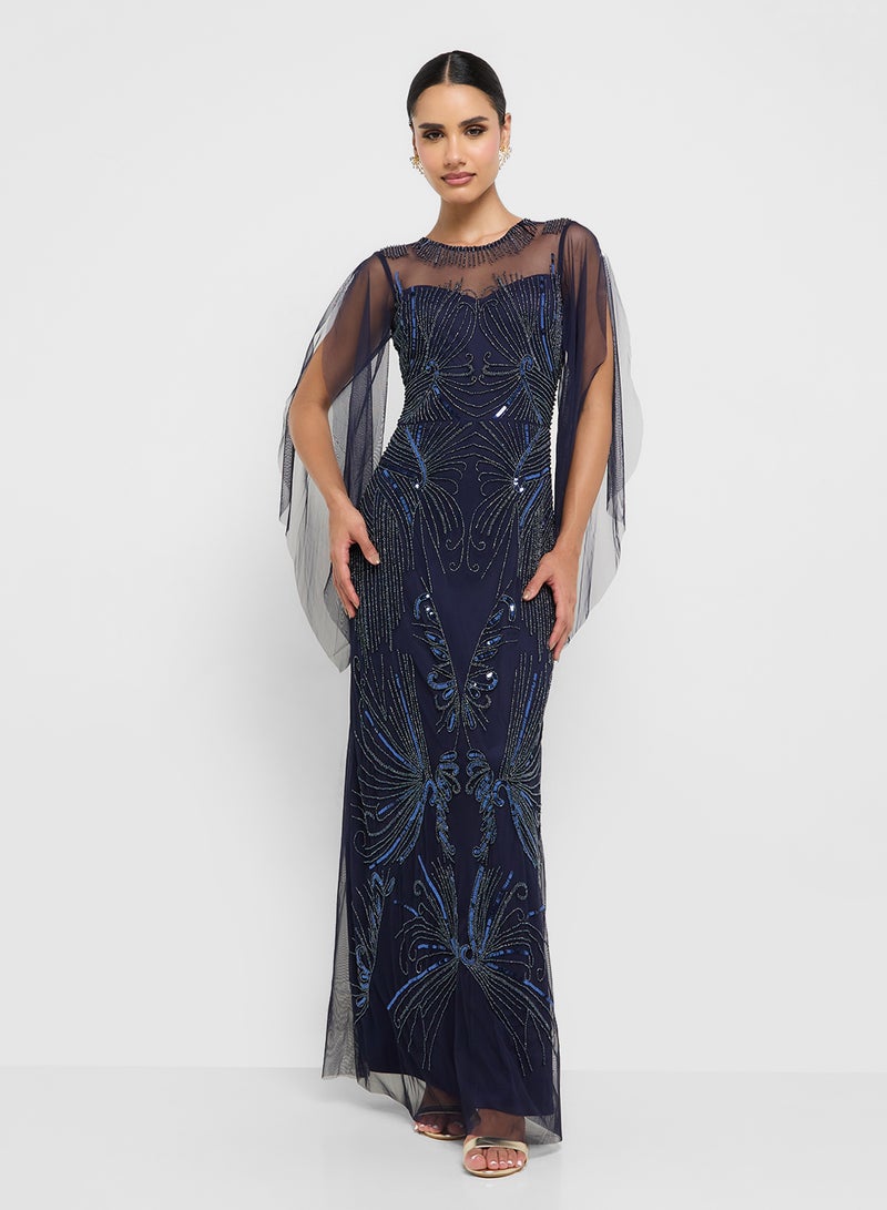 Amelia Rose Embellished Maxi Dress - Image 1