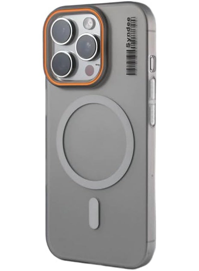 Syndee Elegant Colorful Frosted Matte Back With MagSafe Support Back Case For Apple iPhone 15PRO  - Image 1