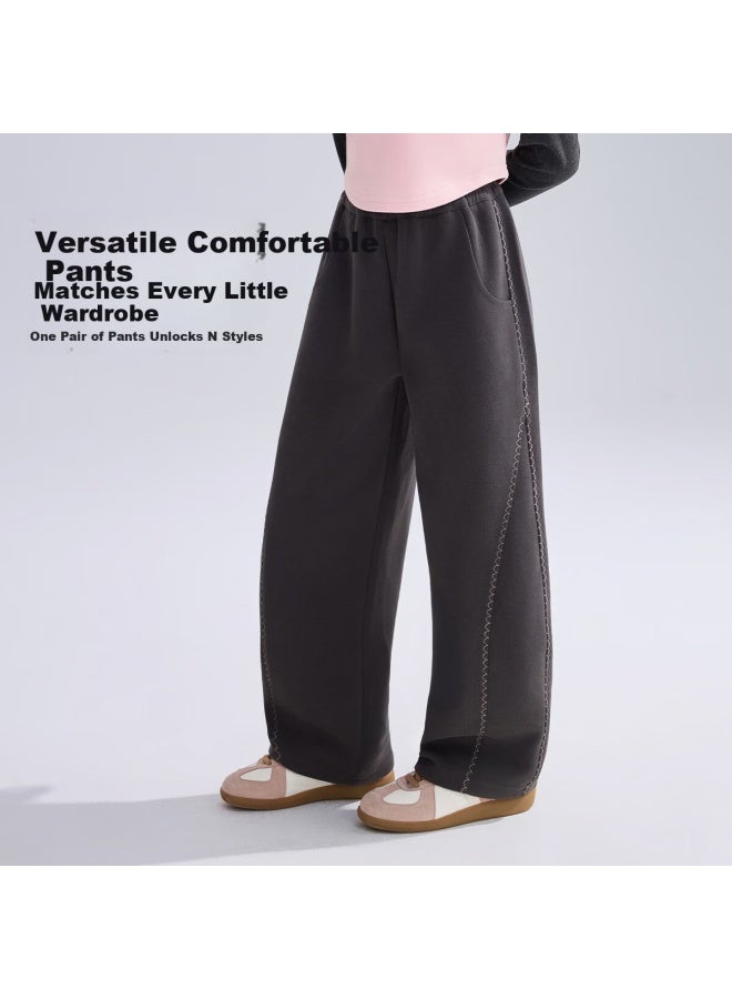 Ask Junior Kids Pants  Spring Skin-friendly Comfortable Banana Pants Girls Sports Casual Long Pants - Image 2