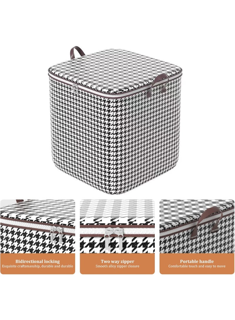 6 Pack 180L Clothes Storage, Blanket Storage Bags, Storage Box with Sturdy Handles for Closet, Dorm, Pillows, Bedding, Sturdy Zippers, Organization and Storage with Lids and Handle - Image 4