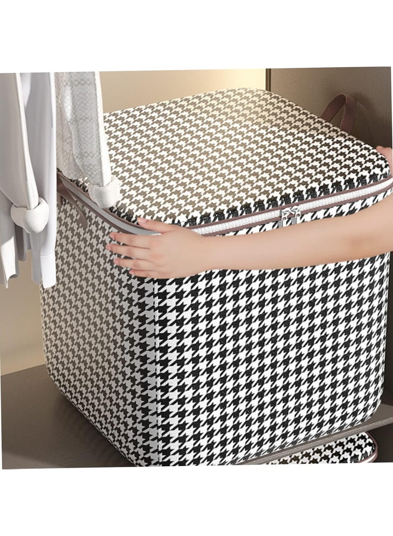 6 Pack 180L Clothes Storage, Blanket Storage Bags, Storage Box with Sturdy Handles for Closet, Dorm, Pillows, Bedding, Sturdy Zippers, Organization and Storage with Lids and Handle - Image 5