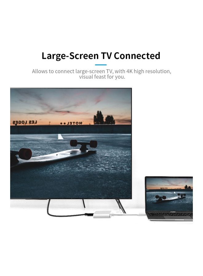 DUSALA 3-In-1 Type-C Hub White - Image 5