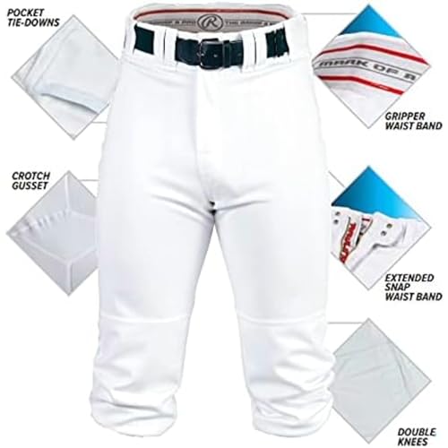 Rawlings | PRO 150 Knicker Baseball Pant | Grey | Adult Small - Image 3