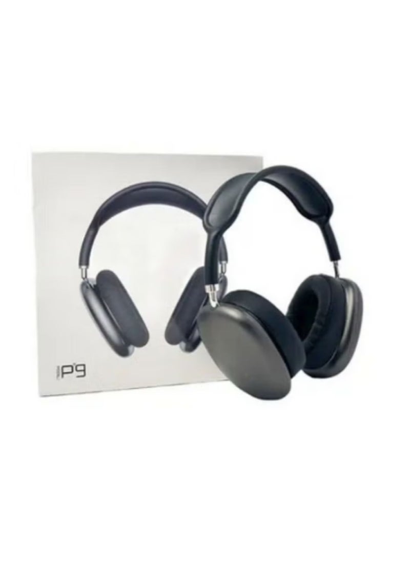 Generic - P9 Wireless Over-Ear Bluetooth Headphones With Mic Black/Silver - Image 1