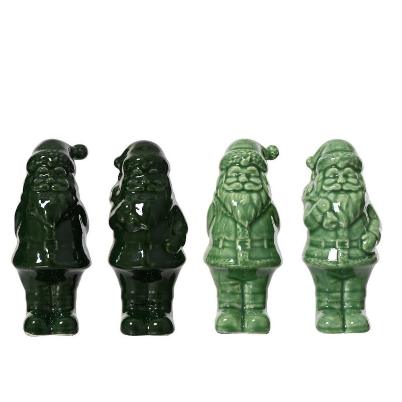 تمثال سانتا كايمينك - تمثال دولوميت واقف، زينة عيد الميلاد، زينة عيد الميلاد الاحتفالية، تمثال عطلة، ديكور داخلي للمنزل، 1 قطعة بتصاميم متنوعة، 25 سم أخضر