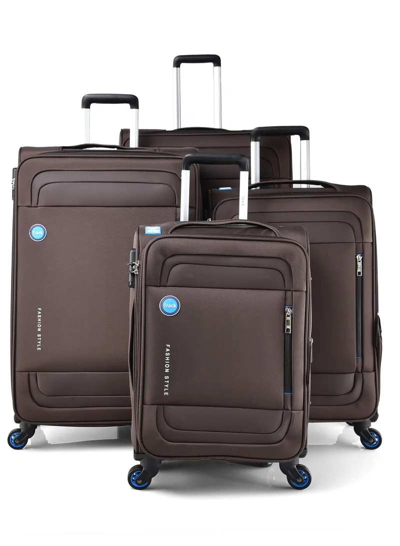 Track Track Luggage Set 4Pcs Fabric Trolley Travel Bag LW104/4P