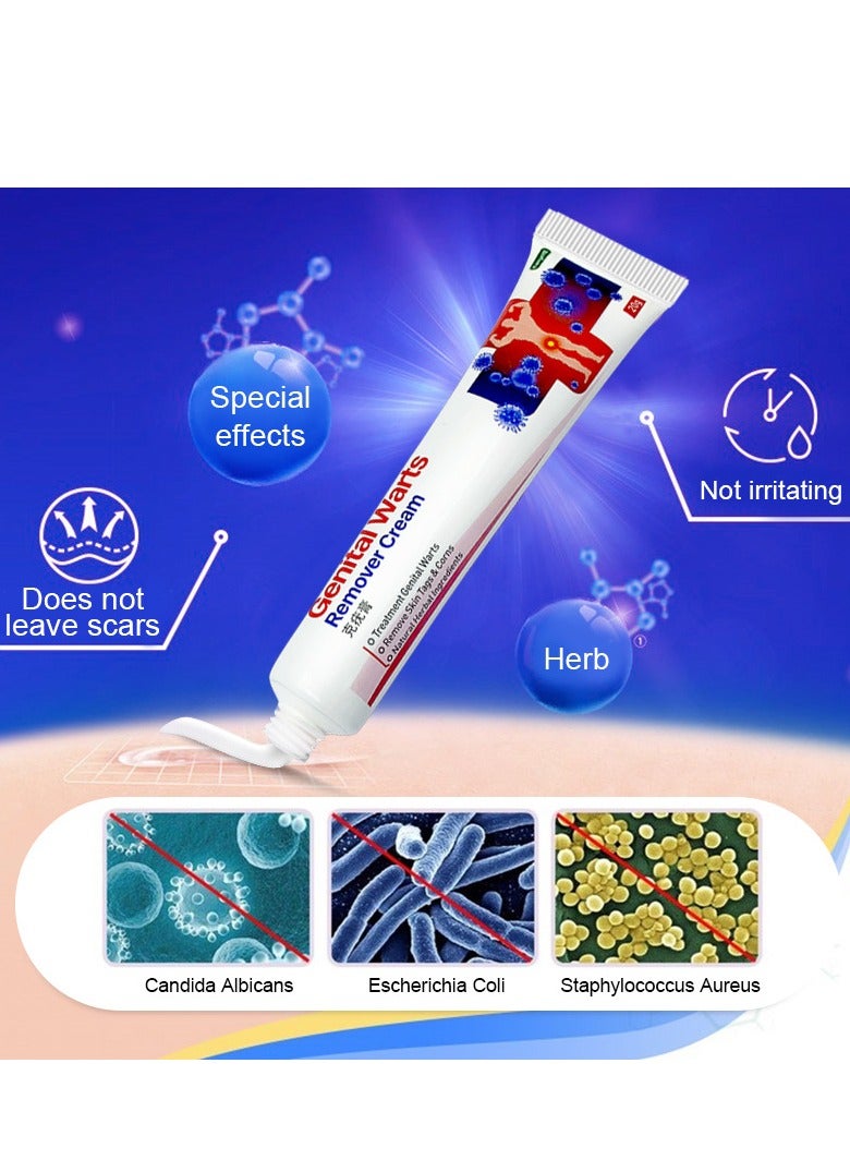 KanyeHB Wart Remover, Wart Removal Ointment, Wart Remover Freezer, Fast Acting Wart Gel Maximum Strength, Wart Freezer, Genital Wart Remover, Wart Cleansing Cream, Wart Cream (20g) - Image 3