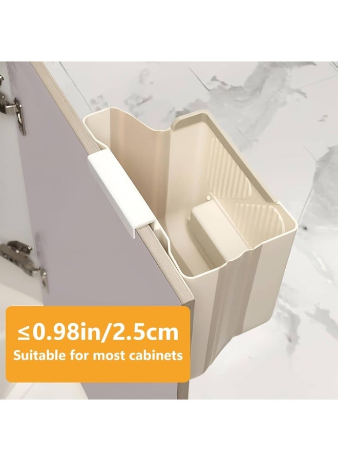 Anmi 10L Foldable Hanging Kitchen Trash Can Collapsible Space-Saving Waste Bin for Bathroom Bedroom RV Camping - Image 2
