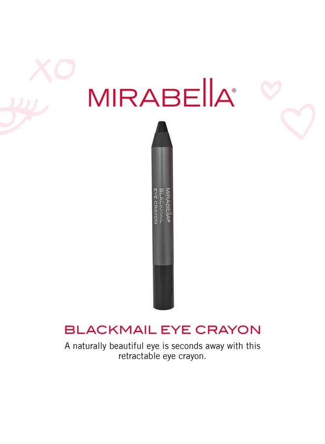 Mirabella Eye Crayon Jumbo Eyeliner Blackmail (Black) Smooth Formula Glides And Blends Effortlessly Waterproof Ultra Creamy And High Pigmented Formula Paraben & Gluten Free - Image 3