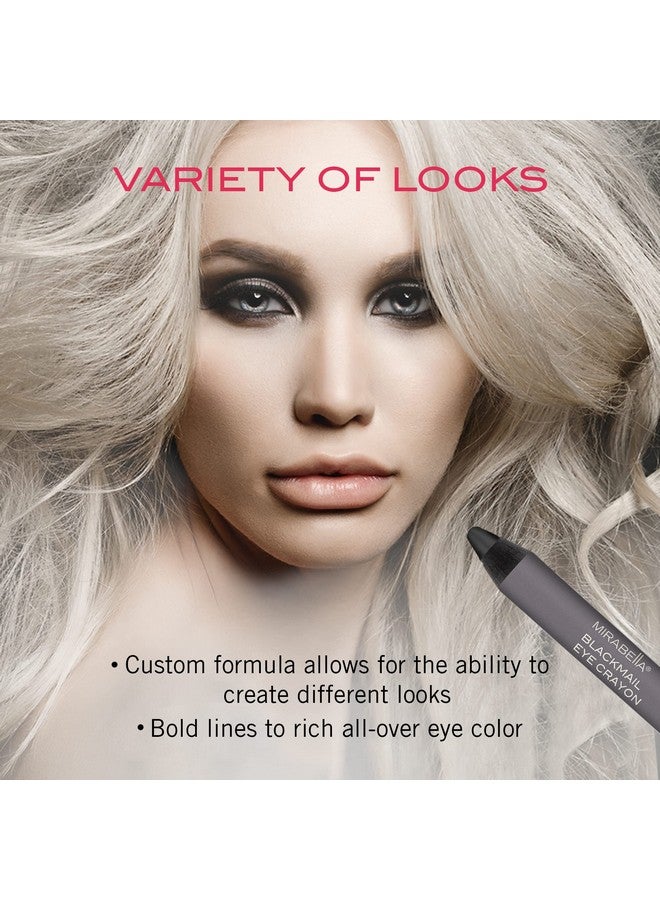 Mirabella Eye Crayon Jumbo Eyeliner Blackmail (Black) Smooth Formula Glides And Blends Effortlessly Waterproof Ultra Creamy And High Pigmented Formula Paraben & Gluten Free - Image 4