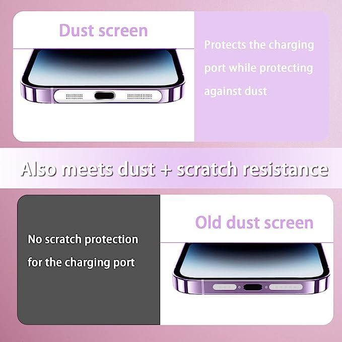 BWOGUE 4Pcs Metal Dustproof Net Stickers for iPhone Series 12 13 14 15 | 2-in-1 Speaker Protectors - Scratches & Anti Dust Proof Self Adhesive Sticker with Wet & Dry Wipe Cleaning Kit & 1 x Tweezer - Image 2