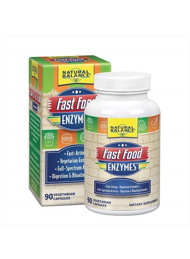 Natural Balance Fast Food Enzymes, 90-Capsules  - Image 1