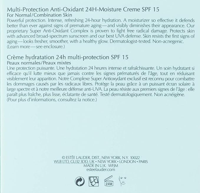 Esteelauder Estee Lauder Daywear Multi Protection Anti Oxidant Creme SPF 15 for Unisex 17 Ounce - Image 3
