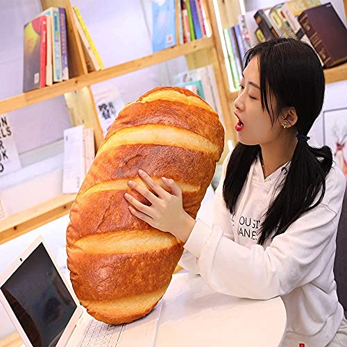 Levenkeness 3D Simulation Bread Shape Plush PillowSoft Butter Toast Bread Food Cushion Stuffed Toy for Home Decor 236 - Image 1
