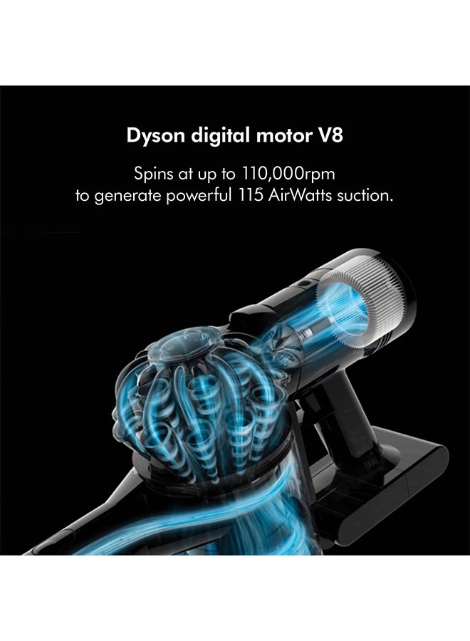 دايسون Renewed - V8 Absolute Cordless Vacuum Cleaner|Powerful and Versatile incl Accidental Damage Protection|Bagless Filtration|115 Airwatts,0.54L bin,40 mins runtime 125 W V8 GREY - Image 3
