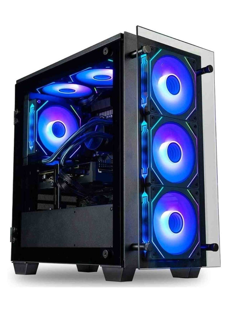 جالاكس كمبيوتر ألعاب Core i7-12700K، RTX 5060، M/B H610M-K D4، ذاكرة وصول عشوائي (RAM) سعة 32 جيجابايت، قرص SSD سعة 1 تيرابايت، مزود طاقة بقدرة 700 واط، نظام التشغيل Windows 11 PRO Core i7-12700K, RTX 5060 - Image 1