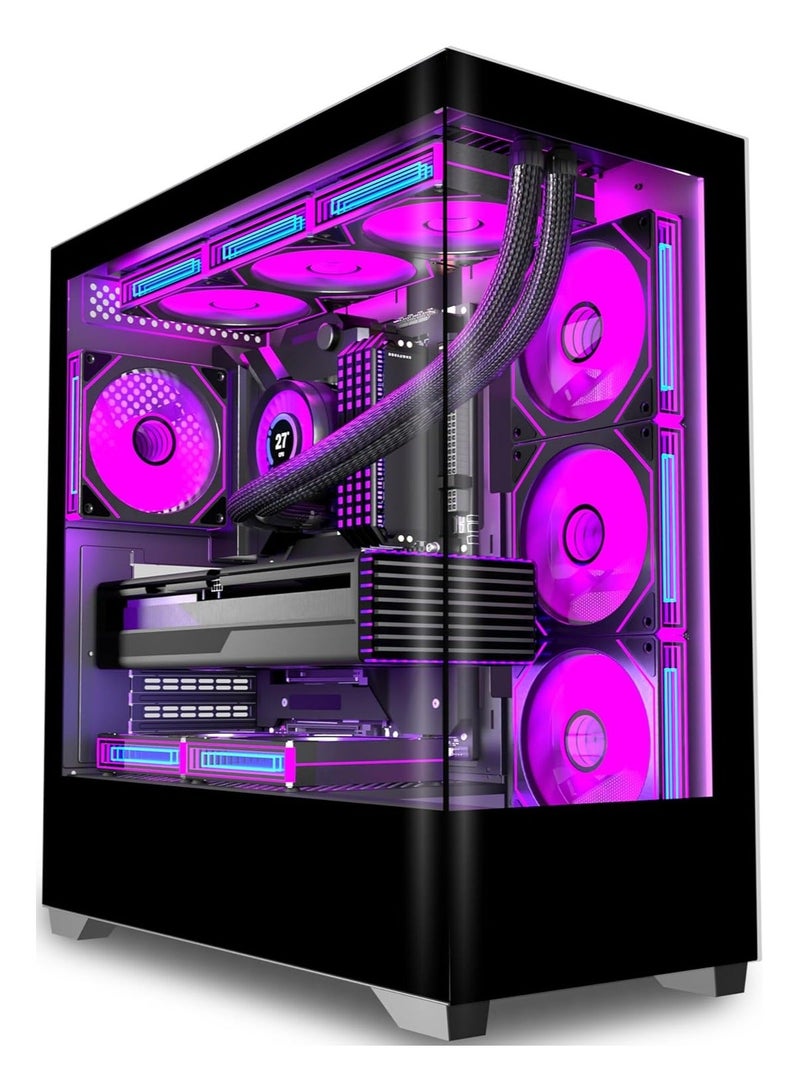 جالاكس كمبيوتر ألعاب Core i7-12700K، RTX 5060، M/B H610M-K D4، ذاكرة وصول عشوائي (RAM) سعة 32 جيجابايت، قرص SSD سعة 1 تيرابايت، مزود طاقة بقدرة 700 واط، نظام التشغيل Windows 11 PRO Core i7-12700K, RTX 5060 - Image 1