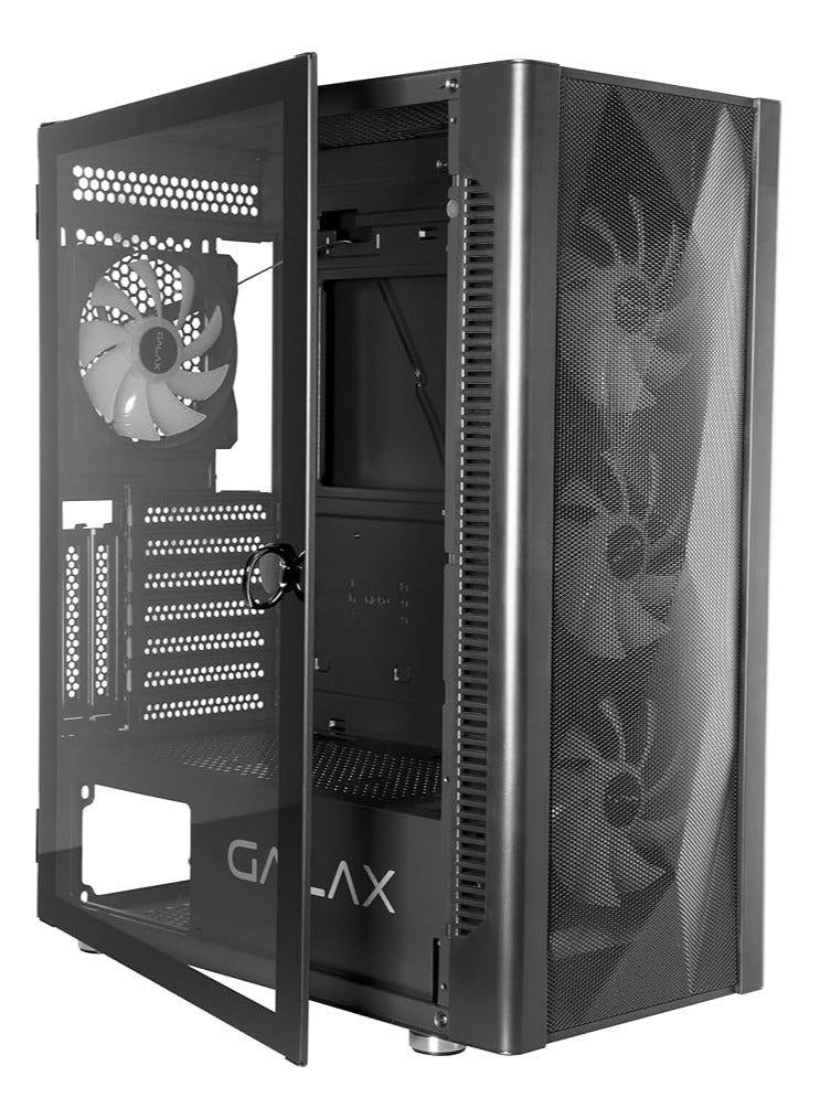 جالاكس كمبيوتر ألعاب Core i7-12700K، RTX 5060، M/B H610M-K D4، ذاكرة وصول عشوائي (RAM) سعة 32 جيجابايت، قرص SSD سعة 1 تيرابايت، مزود طاقة بقدرة 700 واط، نظام التشغيل Windows 11 PRO Core i7-12700K, RTX 5060 - Image 3