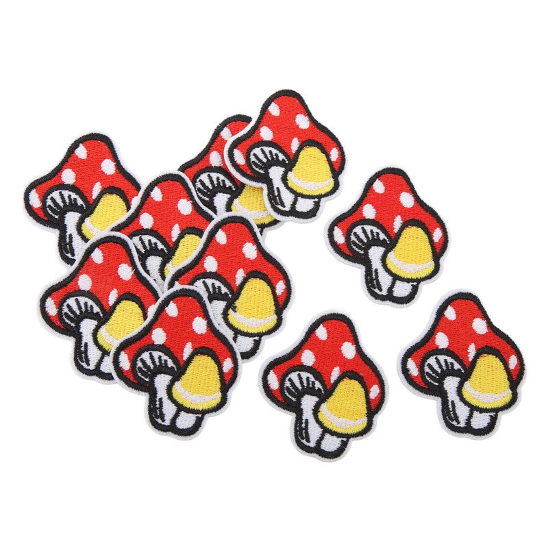 Mushroom Iron On Patch: Cotton Fabric, Easy To Use, Unique Style - Multipurpose Embroidered Patch For DIY Crafts, Clothing, Home Decor And Gift Giving - Image 5