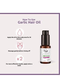 FARMASI FARMASi Dr. C. Tuna Vitalizing Garlic Oil, Hair Growth Oil for Thicker Longer Fuller Healthier Hair, Prevent Hair Loss & Thinning, All Natural Vitamin Rich Treatment, All Hairy Types, 1 fl.oz (30 ml)  - Image 3