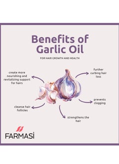 FARMASI FARMASi Dr. C. Tuna Vitalizing Garlic Oil, Hair Growth Oil for Thicker Longer Fuller Healthier Hair, Prevent Hair Loss & Thinning, All Natural Vitamin Rich Treatment, All Hairy Types, 1 fl.oz (30 ml)  - Image 4
